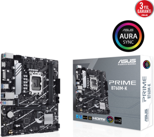 ASUS PRIME B760M-K, 2xDDR5, 2x M.2, D-SUB,