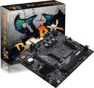 COLORFUL BATTLE-AX B450M-T M.2 V14 DDR4 3600MHz mATX AM4 Gaming (Oyuncu) Anakart - Image 1