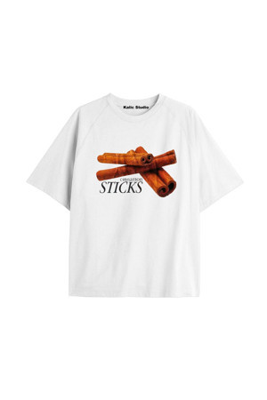 Y2k vintage Pickles Baskılı Beyaz T-shirt KOD 209 - Image 1