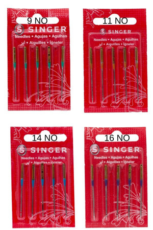Singer Sınger Ev Tipi Makinelere Uygun Dikiş Makinesi Iğne Seti ( 9, 11, 14 Ve 16 No) - Image 1