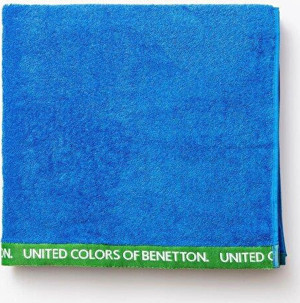 United Colors of Benetton Be-Home %100 Pamuk Mavi 90x160 cm Plaj Havlusu - Image 1