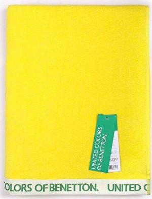 United Colors of Benetton Be-Home %100 Pamuk Sarı 90x160 cm Plaj Havlusu - Image 1