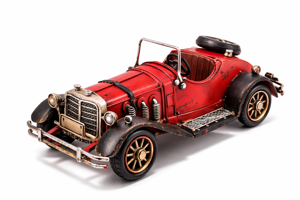 Vintage Metal Cabriolet Dekoratif Araba – Ofis Prestij Dekoru & Erkeklere Özel Hediye – Retro Koleksiyon Modeli - Image 1