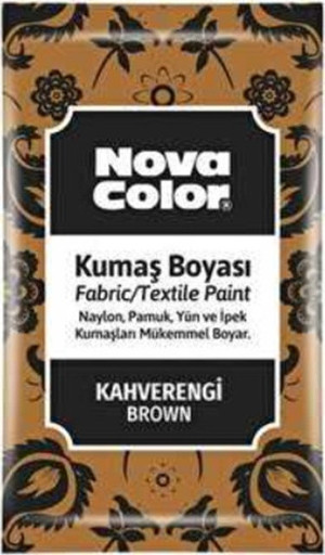 Nova Color Toz Kumaş Boyası Kahverengi - 2 adet - Image 1