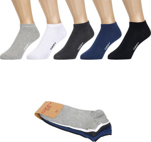 Ozzy Socks 5 Çift Dikişsiz Pamuklu Çok Renkli Patik Çorap Yazlık Dayanıklı Topuk Ve Burun - Image 1