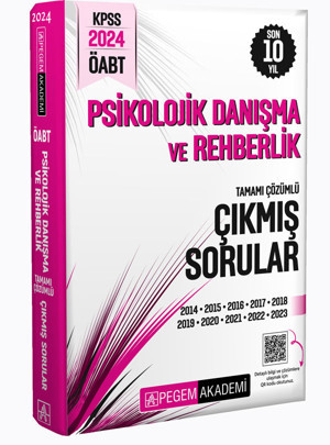 Pegem Akademi Yayıncılık 2024 KPSS ÖABT Psikolojik Danışma ve Rehberlik Tamamı Çözümlü Çıkmış Sorular - Pegem Akademi Yayıncılık - Image 1