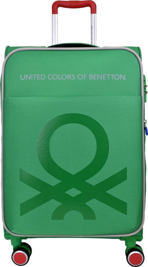United Colors Of Benetton Yeşil Bez Orta Valiz Çanta - Image 1