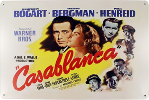 Dekoratif Vintage Metal Pano Casablanca 20x30 - Image 1