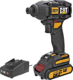 CAT DX71BC 18Volt 2.0Ah Li-ion Tek Akülü 215Nm Kömürsüz Profesyonel Şarjlı Darbeli Tornavida - Image 1