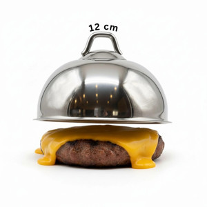 Burger Peynir Eritme Kapağı ve Hamburger Buhar Aparatı (12cm) - Image 1