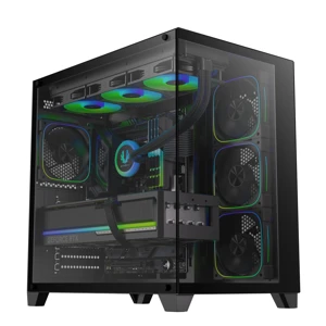 BitFenix POLII FAN ATX 4x120mm Fans FRGB Black Tempered Glass 750W PSU 80+ Bronze