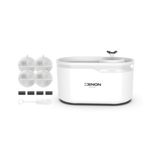 Xenon Smart Akıllı Otomatik Ultra Sessiz Su Pınarı Led Işıklı Su Şelalesi ve Yedek Filtre 2'li Pet Seti - Image 1