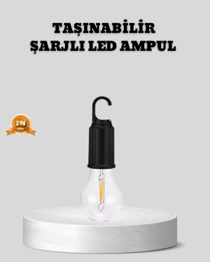 Type-C Şarjlı LED Kamp Lambası – Uzun Ömürlü Pil ve Yüksek Parlaklık - Image 1