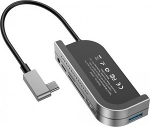 Baseus Bend Angle HDMI USB 6in1 USB Type C Adaptör CAHUB-WJ0G - Image 1