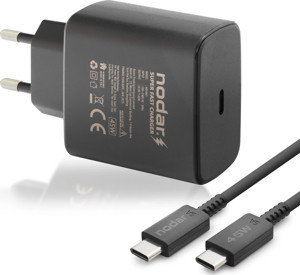 Skygo Type-C Pd Hızlı Şarj Seti 45W Usb Adaptörlü - Siyah ND1007 - Image 1