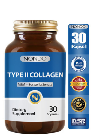 Nondo Tip 2 Kolajen 30 Kapsül ( Msm Akgünlük Ekstresi Type 2 Collagen ) - Image 1