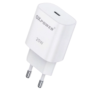 Ox Power 25W Type-C Hızlı Şarj Adaptörü – PD Destekli USB-C Şarj Başlığı iPhone, Samsung ve Android Uyumlu - Image 1