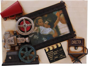 Hedivio Dekoratif Metal Çerçeve Sinema Temalı Vintage Hediyelik - Image 1