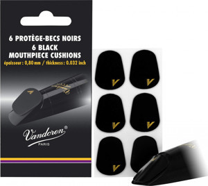 Vandoren VMCX6+ Siyah Bek Dişliği (6'lı 0,80mm) | Kalın Tip Konforlu ve Koruyucu - Image 1