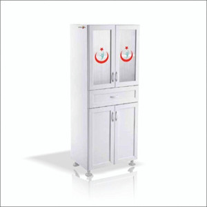 M3Decorium Tıbbi Malzeme Ilaç Ecza Enjektör Doktor Klinik Hastane Sağlık Ocağı Revir Dolabı Dolap Dolapı - Image 1