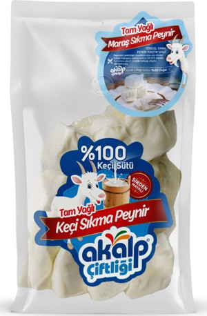 Akalp Çiftliği Tam Yağlı Keçi Sıkma Peyniri 500 Gr - Image 1