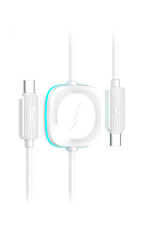 Aet 60W Type-C To Type-C Ve 2.5W Kablosuz Saat Şarj Çıkışlı 2İn1 Pd Hızlı Şarj Kablosu Apple Watch Şarj Aleti - Image 1