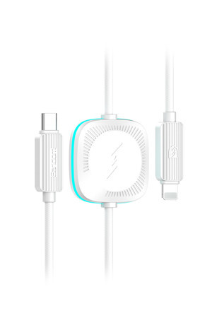 Aet 20W Type-C To Lightning Ve 2.5W Kablosuz Saat Şarj Çıkışlı 2İn1 Pd Hızlı Şarj Kablosu Apple Watch Şarj Cihazı - Image 1