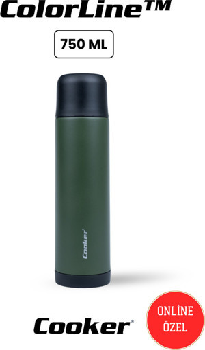 Cooker ColorLine 750 ml Paslanmaz Çelik Termos - Image 1