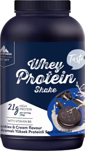 Multimix Multipower Whey Protein Shake 900 Gr - Kurabiye & Krema Aromalı Protein Tozu - Image 1