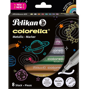 Pelikan Keçeli Kalem Colorella Metalik 8 Renk Keçeli - Image 1