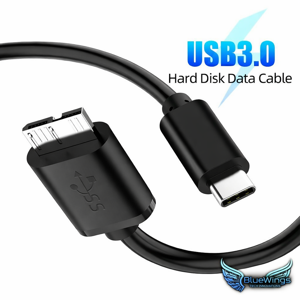 Usb-C To Micro B 3.0 Hard Disk Kablosu – 1 Metre – 5gbps Yüksek Hızlı Veri Aktarımı – Type-C Harici HDD & SSD Bağlantı Kablosu (Wd, Seagate, Toshiba Uyumlu) - Image 1