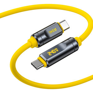 Aohi The Future Adonis Type-C to Type-C LED Ekranlı 1m PD 3.1 120Gbps 240W 8K Süper Hızlı Şarj/Data  - Image 1