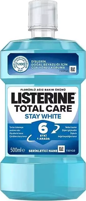 Listerine Total Care Stay White Serinletici Nane 500 ml - Image 1