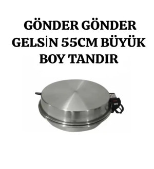 GÖNDER GÖNDER GELSİN 55CM BÜYÜK BOY TANDIR (Kurşun Gri) - Image 1