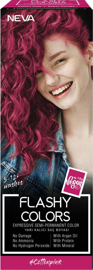 Flashy Colors Yarı Kalıcı Saç Boyası - Cotton Pink / Şeker Pembe 100 Ml - Image 1