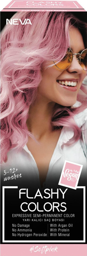 Flashy Colors Yarı Kalıcı Saç Boyası - Soft Pink / Toz Pembe 100 Ml - Image 1