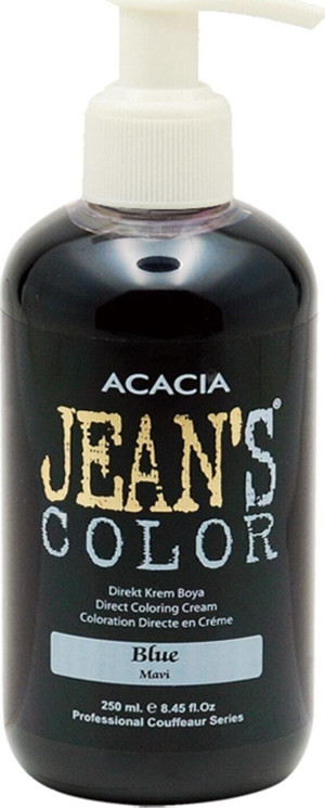 Acacia Jean'S Color Mavi 250Ml. Blue Amonyaksız Balyaj Renkli Saç Boyası - Image 1