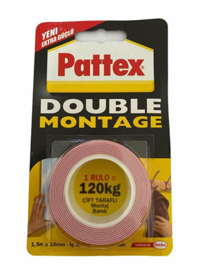 Pattex Double Montage Çift Taraflı Bant 120 Kg - Image 1