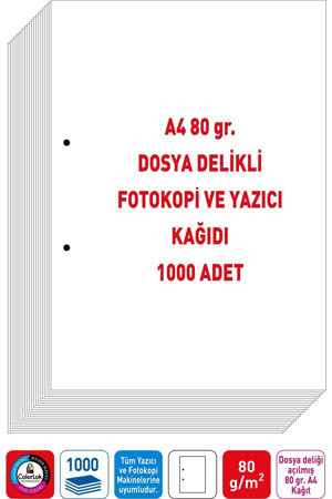 Eser Matbaa Dosya Delikli A4 Navigator Marka Fotokopi Kağıdı 80 Gr. 1000 Adet - Image 1