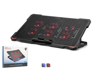 HADRON HDX4255 Laptop Soğutucu 6 Fan LED - Siyah - Image 1