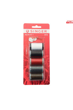 SİNGER 5Lİ BLİSTER DİKİŞ SETİ BEŞ RENK IPLİK 400-06 - Image 1