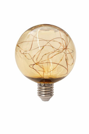 Ledolet G95 Star LED Ampul 2W E27 Sarı Işık Dekoratif Rustik Ampul –  Kırılmaz Gövde, Vintage & Bohem Aydınlatma - Image 1