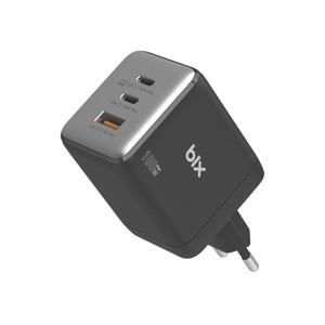 Bix 100W 3 Portlu Type-C + USB-A GaN Şarj Aleti iPhone & Macbook & Android Uyumlu PD 3.0 Hızlı Şarj Cihazı - Image 1
