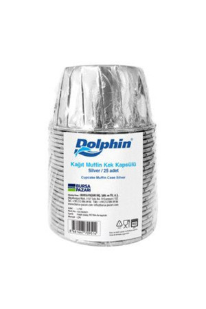 Dolphin 4 Adet Kağıt Asorti Renkli Muffin Kek Kapsülü 25'Li - Image 1