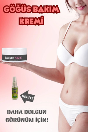 Your Brand Bombsize Göğüs Dolgunlaştırma Ve Büyütme Kremi 50 Ml + Çörek Otu Yağı 30 Ml - Image 1