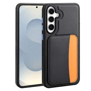 Maks Technology Galaxy A36 Kılıf Kartlıklı MKST X-Kart Silikon Kapak - Siyah - Image 1