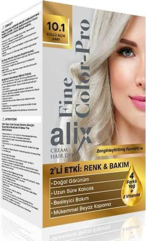 Alix Kit Saç Boyası Color Pro 10.1 Küllü Açık Sarı - Image 1