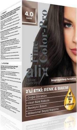 Alix Kit Saç Boyası Color Pro 4.0 Kahve - Image 1