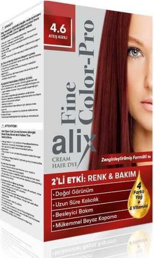 Alix Kit Saç Boyası Color Pro 4.6 Ateş Kızılı - Image 1