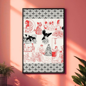 Besay Retro Vintage Duvar Posteri-Klasik Sanat-Estetik Dekoratif A2 Çerçevesiz - Image 1